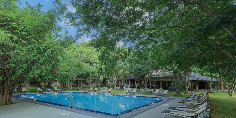 Main swimming pool at Kassapa Lions Rock, Sigiriya